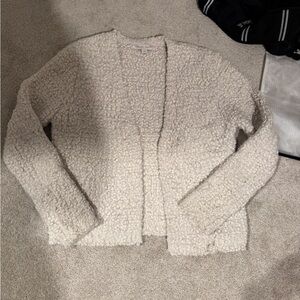 Barefoot Dreams Cozy Textured Cardigan - Cream